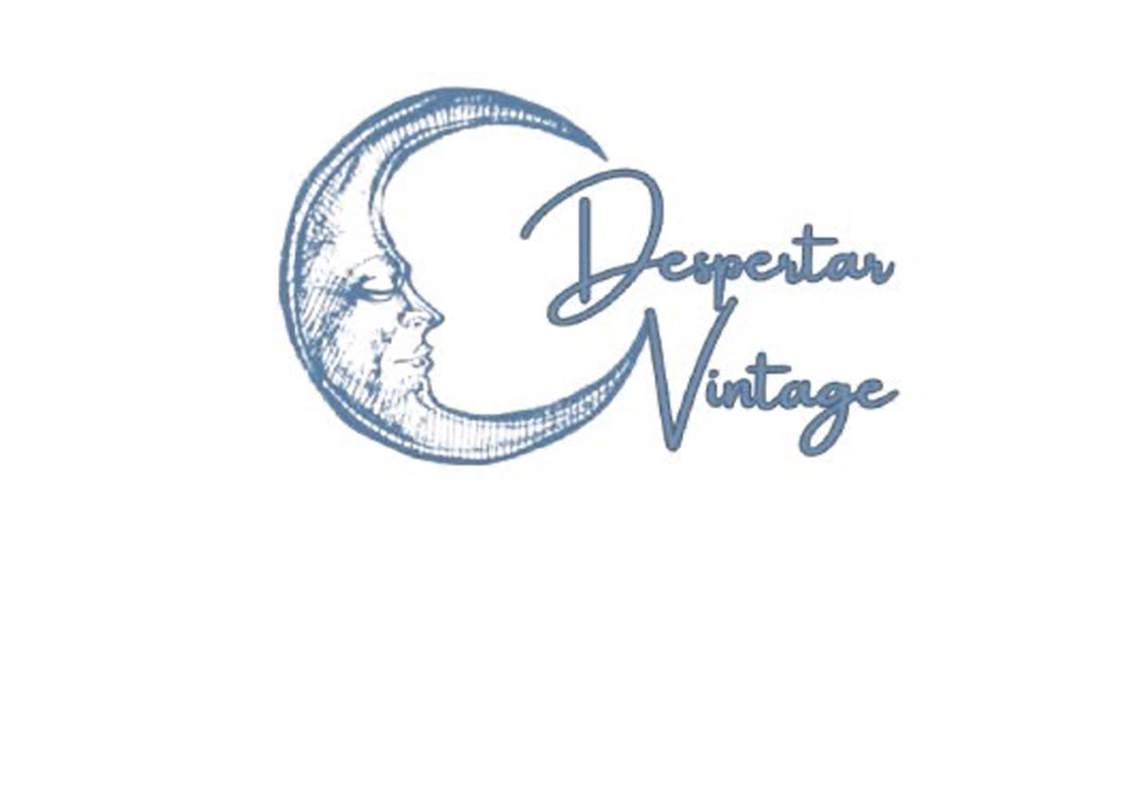 Despertar Vintage — logo com lua crescente