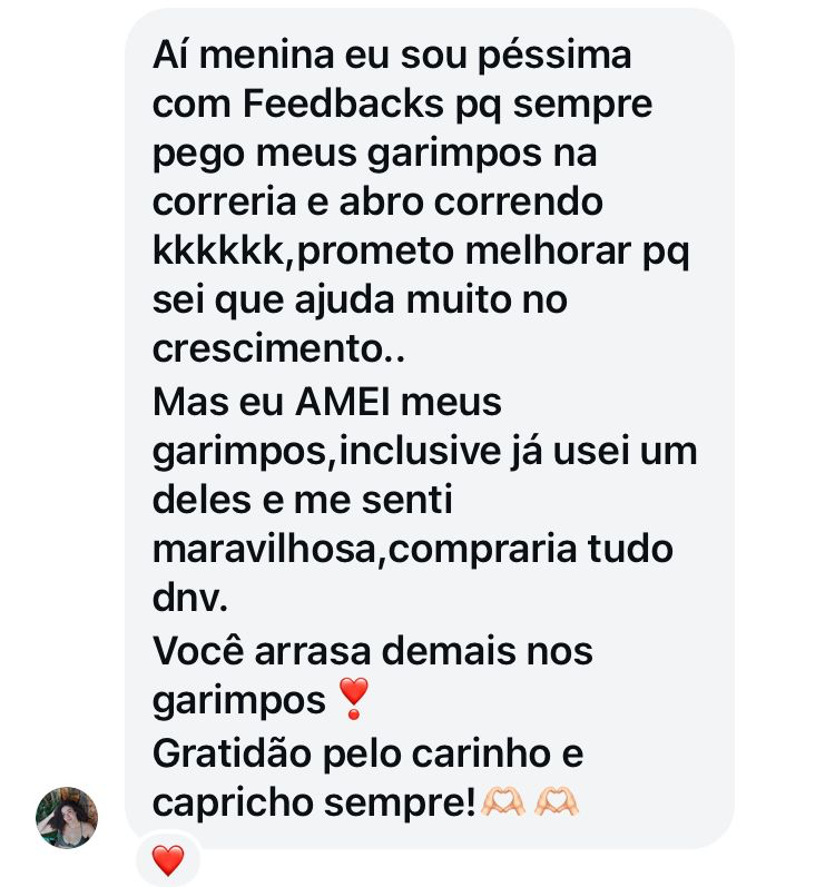 Mensagem real de cliente 1