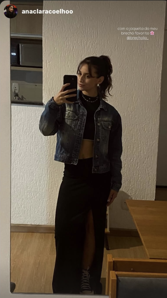 Jaqueta jeans do brechó favorito
